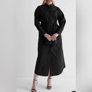 Boyfriend poplin Portofino maxi shirt dress